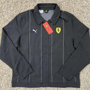 PUMA x Scuderia Ferrari Race Men’s Premium Jacket Black, Size Large (New)